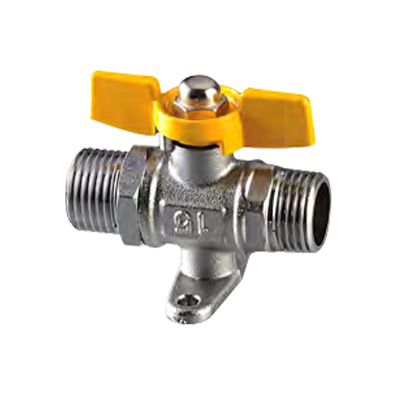 Dobbelt ekstern trådkugleventil med base